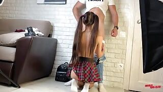 Eu vim para uma sessão de fotos – fotógrafo fodeu Nicole e Alex