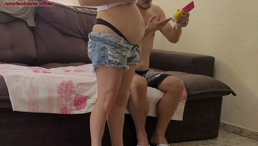 madrasta gravida seduz enteado ate ele foder sua bunda