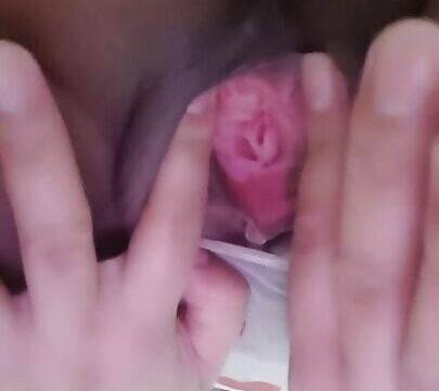 EXTREME CLOSEUP of my all wet with, ejaculating deliciously in a hot masturbation