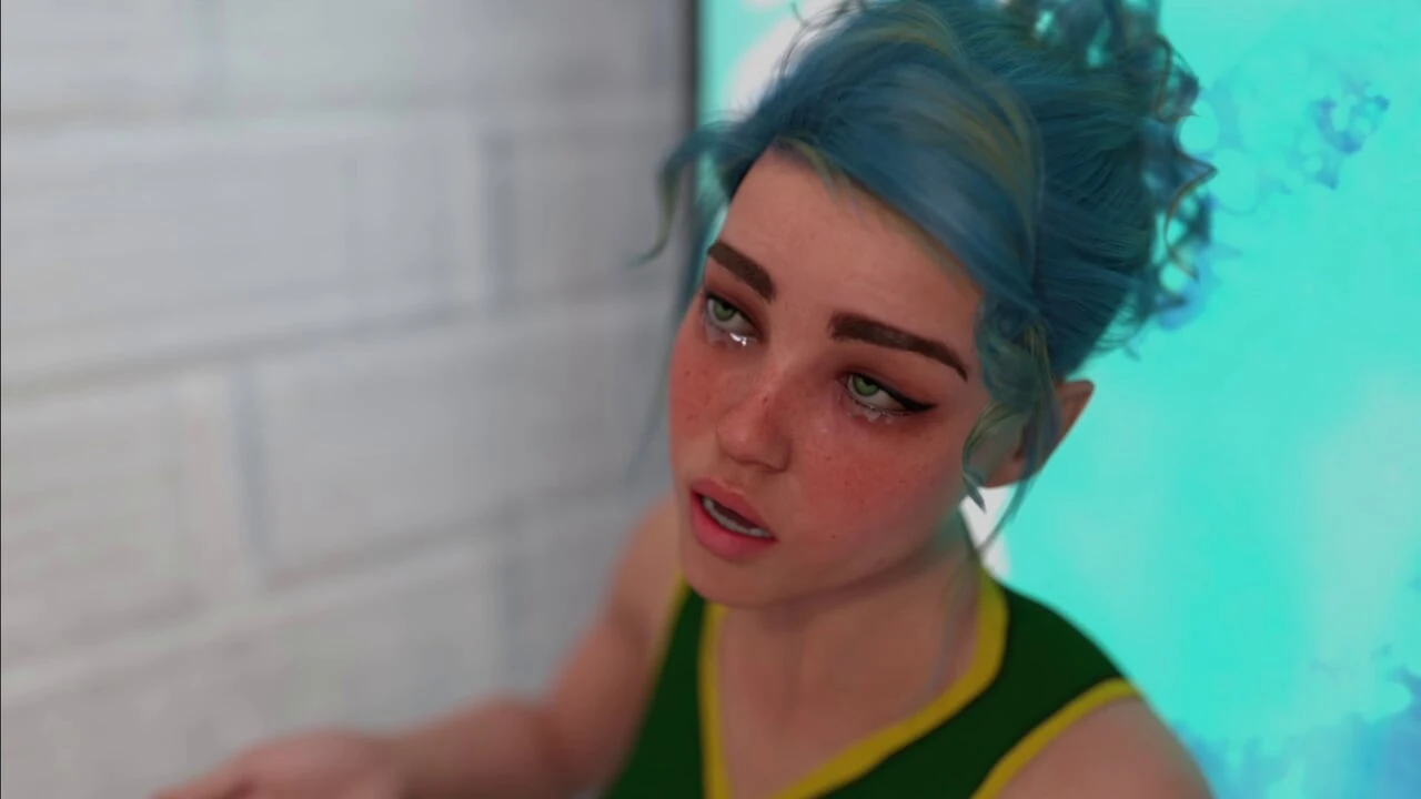 Comforting A Cute Stranger Girl Near Vending Maching as She Played a Bad Basketball Game Today