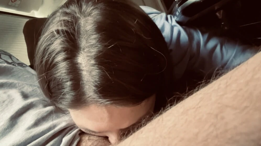 Secretary I suck my boss in deep throat while he works on the computer