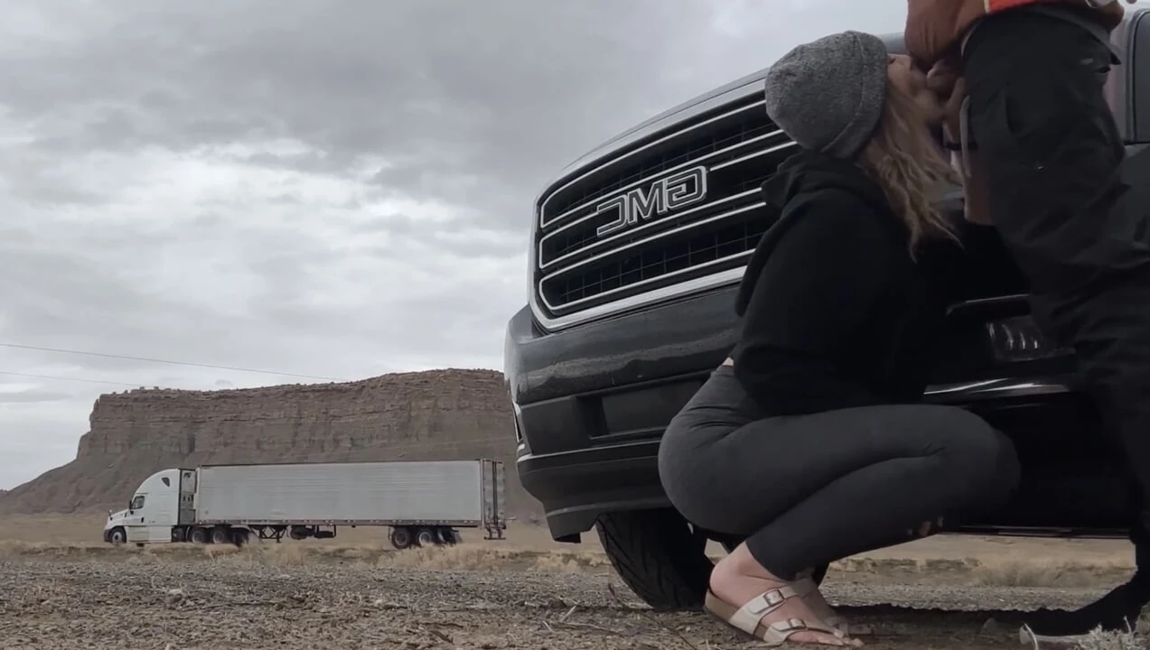 Blowjob on the Road Restroom and Risky Hotel